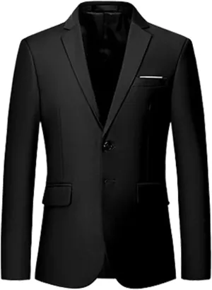 Men's Slim Fit Casual One Button Suit Blazer Jacket Sport Coat Suit Blazer Daily Lightweight Jackets Business Blazer