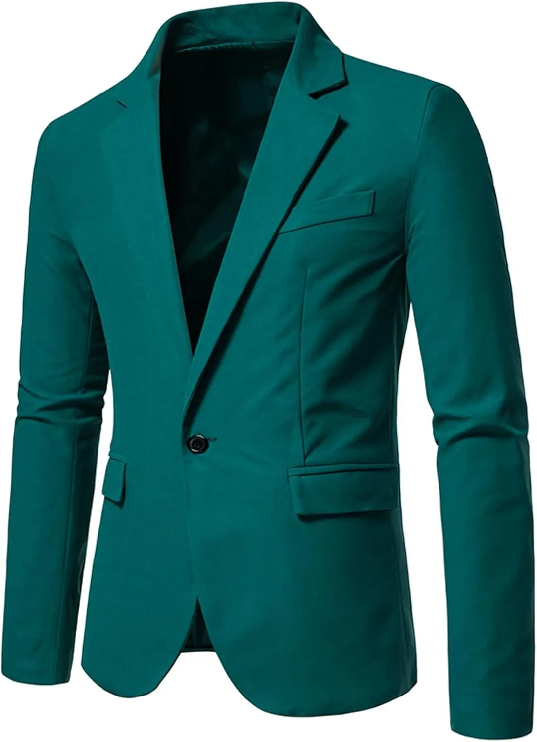 Men's Slim Fit One Button Sport Coat Classic Blazer Suit Jacket Lightweight Jacket Tailored Blazer Sport Coat