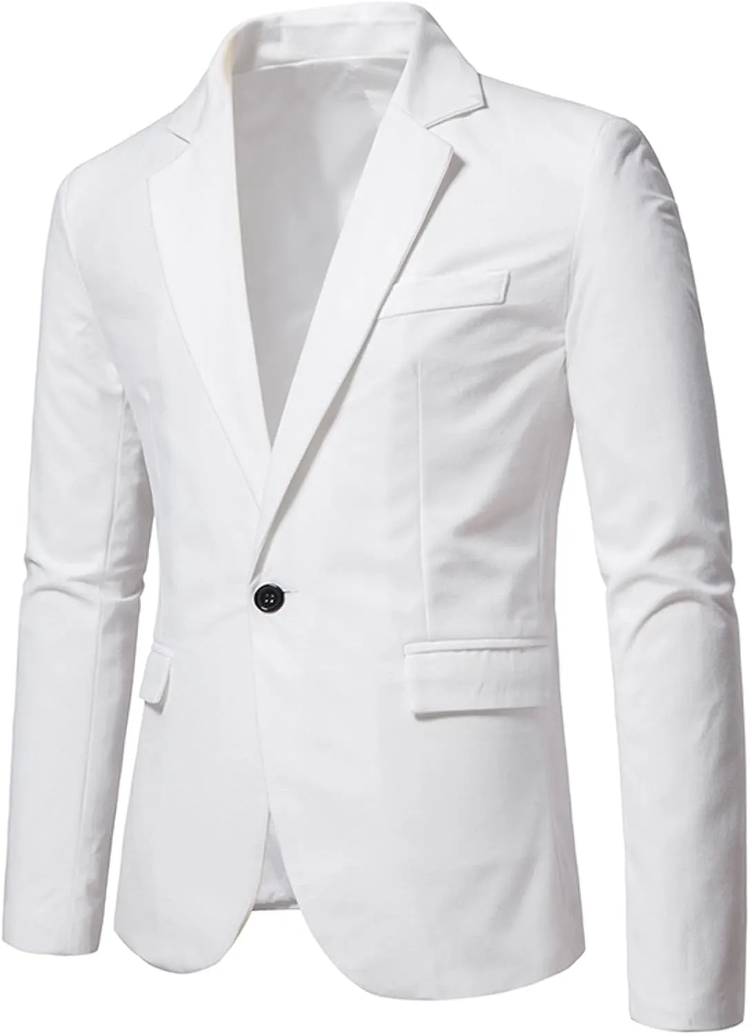 Men's Slim Fit One Button Sport Coat Classic Blazer Suit Jacket Lightweight Jacket Tailored Blazer Sport Coat
