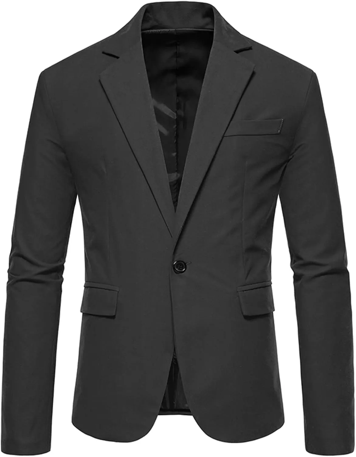 Men's Slim Fit One Button Sport Coat Classic Blazer Suit Jacket Lightweight Jacket Tailored Blazer Sport Coat
