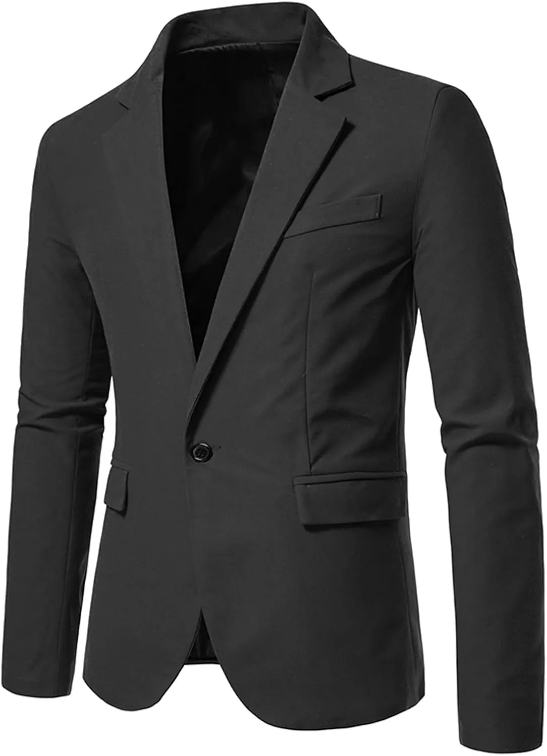 Men's Slim Fit One Button Sport Coat Classic Blazer Suit Jacket Lightweight Jacket Tailored Blazer Sport Coat