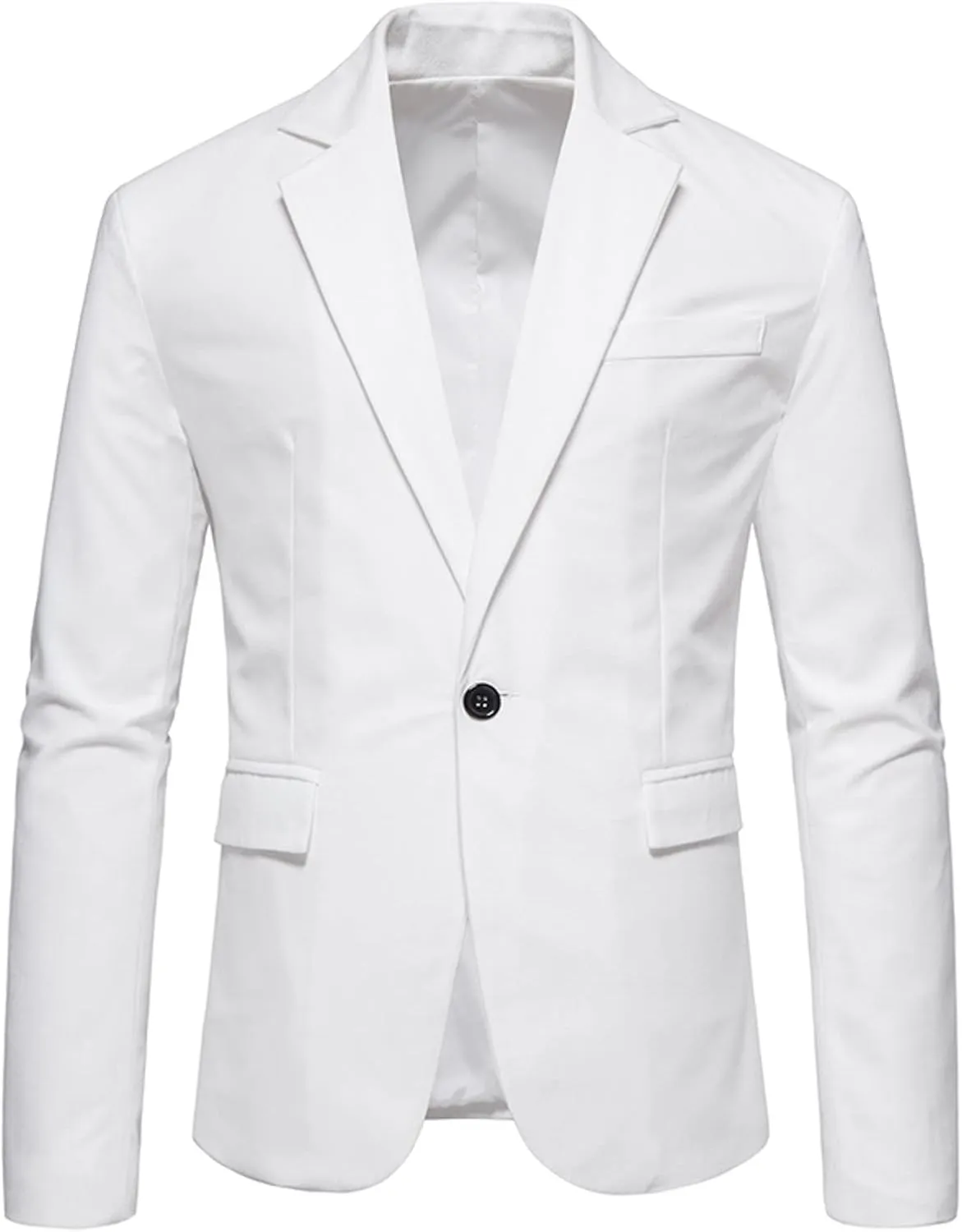 Men's Slim Fit One Button Sport Coat Classic Blazer Suit Jacket Lightweight Jacket Tailored Blazer Sport Coat