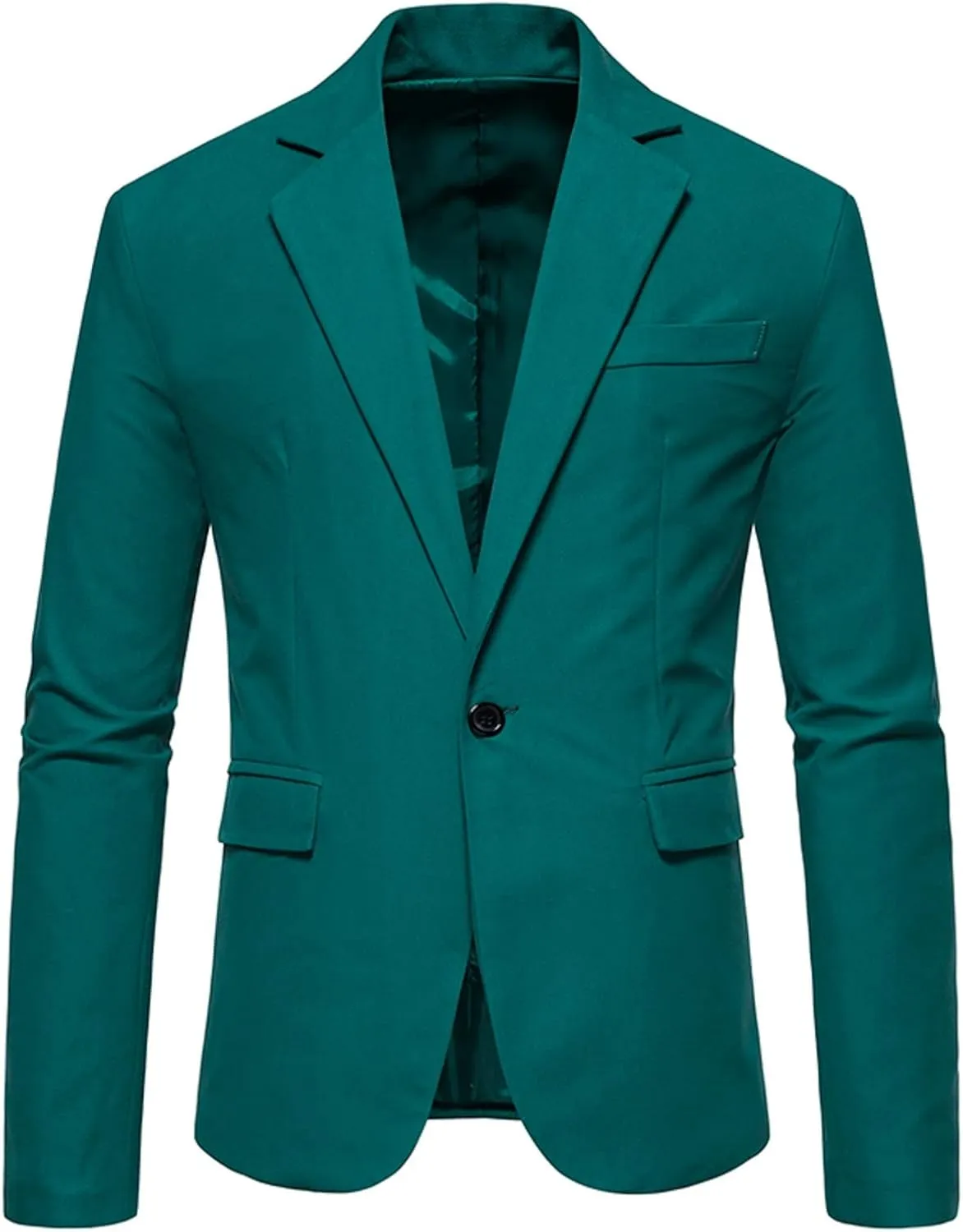 Men's Slim Fit One Button Sport Coat Classic Blazer Suit Jacket Lightweight Jacket Tailored Blazer Sport Coat