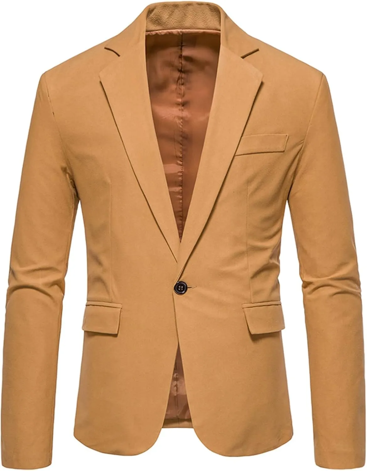 Men's Slim Fit One Button Sport Coat Classic Blazer Suit Jacket Lightweight Jacket Tailored Blazer Sport Coat