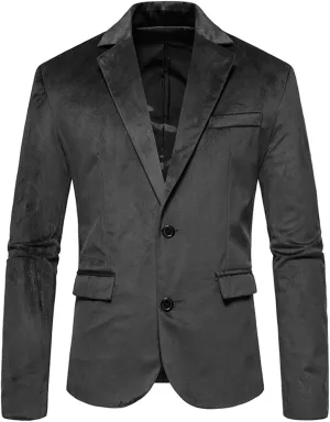 Men's Slim Fit Two Button Sport Coat Classic Blazer Suit Jacket Lightweight Jacket Tailored Blazer Sport Coat