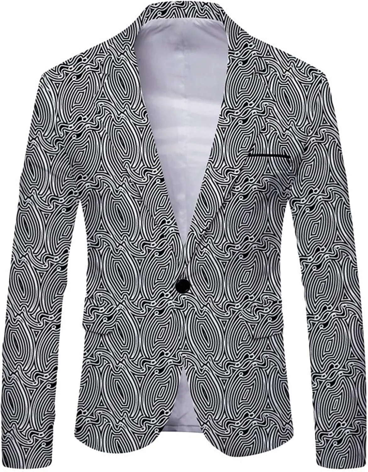 Mens Suit Blazer Jacket Sports Coats Printed Casual Suits Blazer Jackets Lightweight Daily Business Party Sports Coats