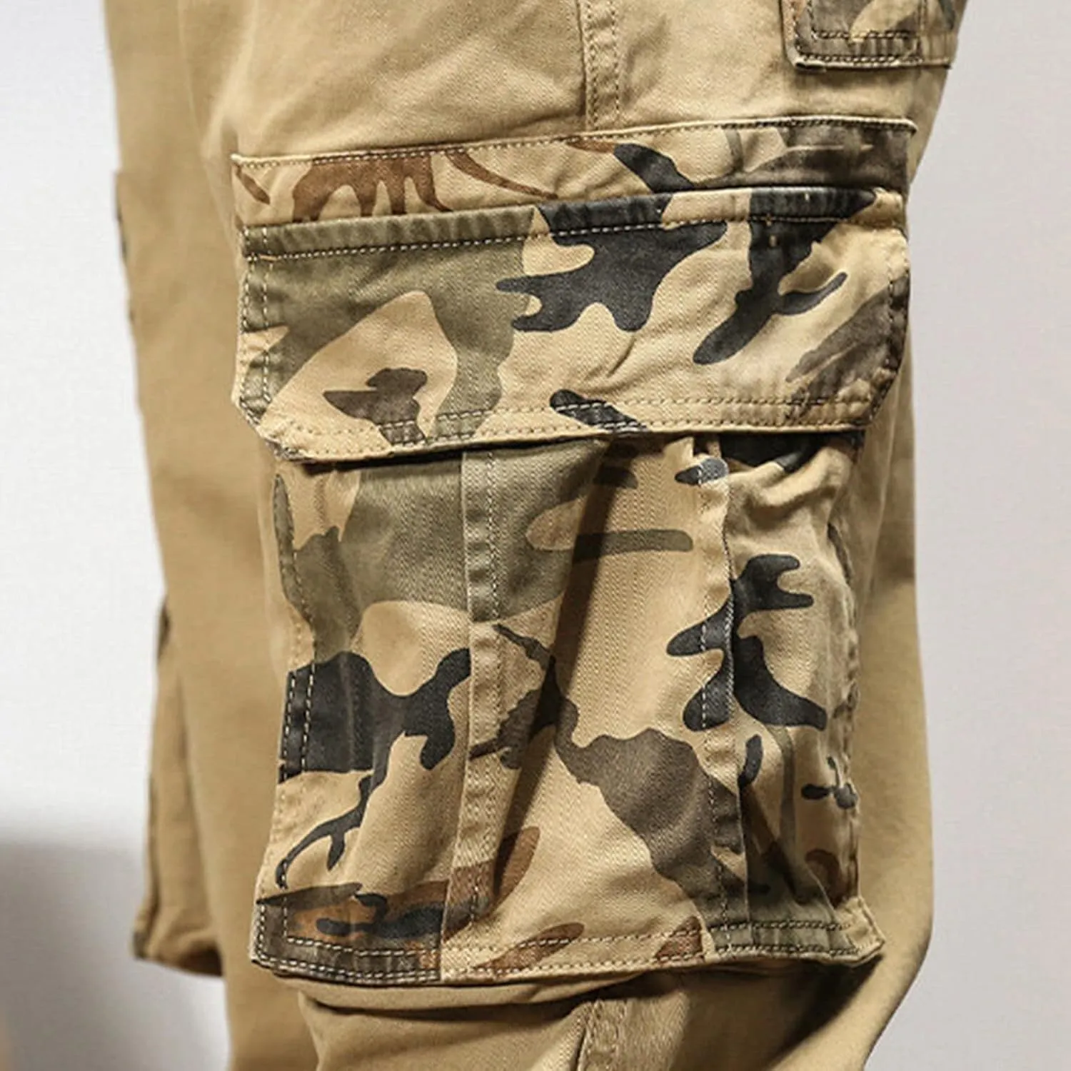 Mens Sweatpants with Pockets Big and Tall Athletic Cargo Trousers Utility Pants with Zip Pockets Joggers for Men Cargo
