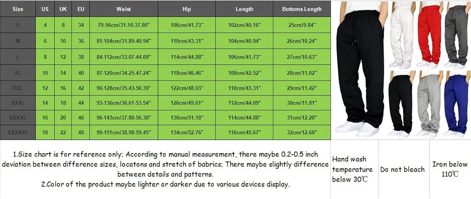 Men's Trendy Cargo Sweatpants Stretch Elastic Waist Athletic Workout Jogger Pants Drawstring Sport Trousers