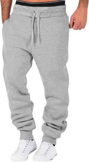 Men's Warm Fleece Pants Sherpa Lined Sweatpants Winter Active Track Joggers Pants Athletic Workout Sweatpants
