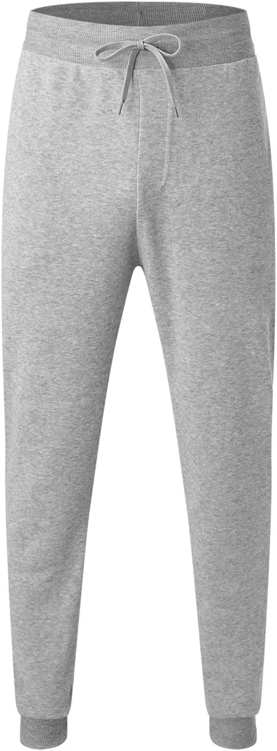 Men's Warm Fleece Pants Sherpa Lined Sweatpants Winter Active Track Joggers Pants Athletic Workout Sweatpants