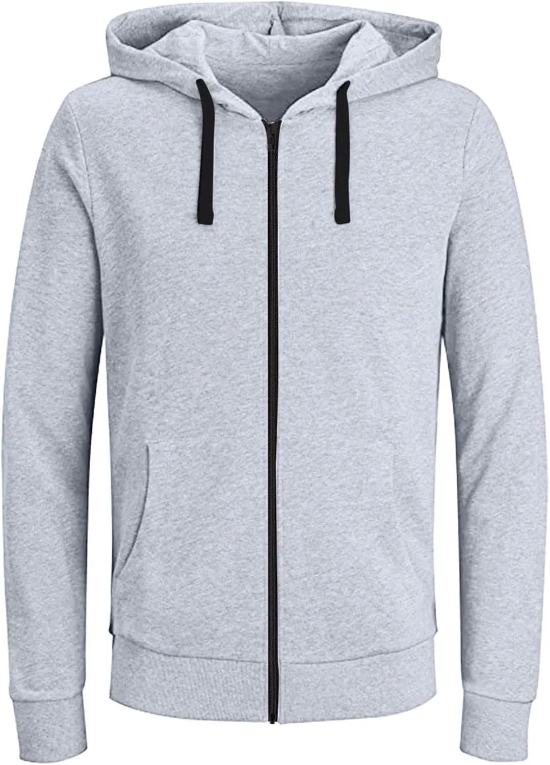 Men's Zip-Up Hoodie,Fall Lightweight Full Zip Hoodie Jacket Men Workout Cycling Sweatshirt for Men Fleece Lined Coat