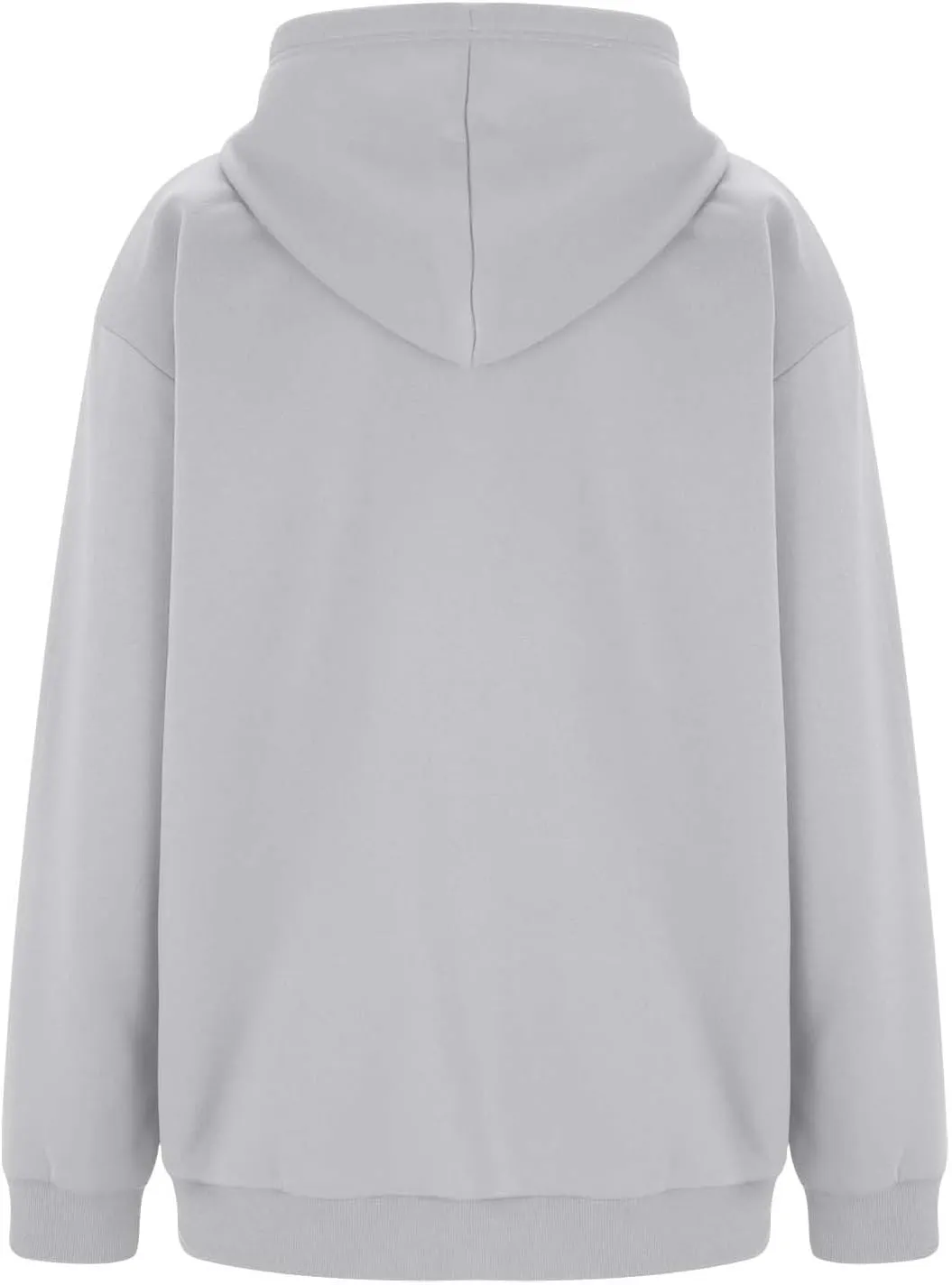 Miyaomn Womens Zip Up Hoodies Casual Loose Oversized Sweatshirt Long Sleeve Fleece Jackets Coat 2024 Fall Trendy Y2K Outfits