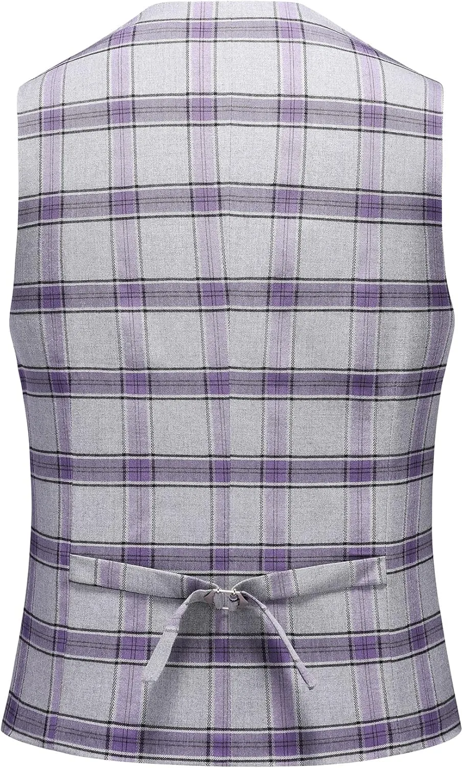MOGU Men's Slim Fit Plaid Suit Set – Sport Coat Blazer, Vest & Pants (Each Sold Separately) for Wedding, Prom & Party