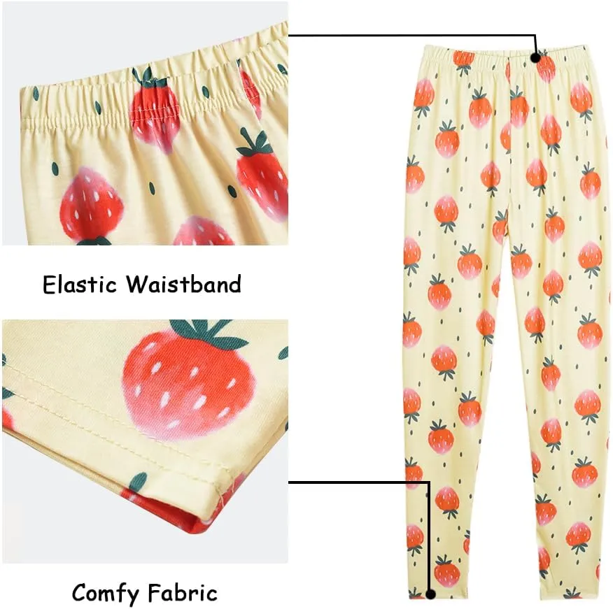 MyFav Children Girl Pajamas Set Soft Comfy Sleepwear Pajamas Size 4 to 14 Years