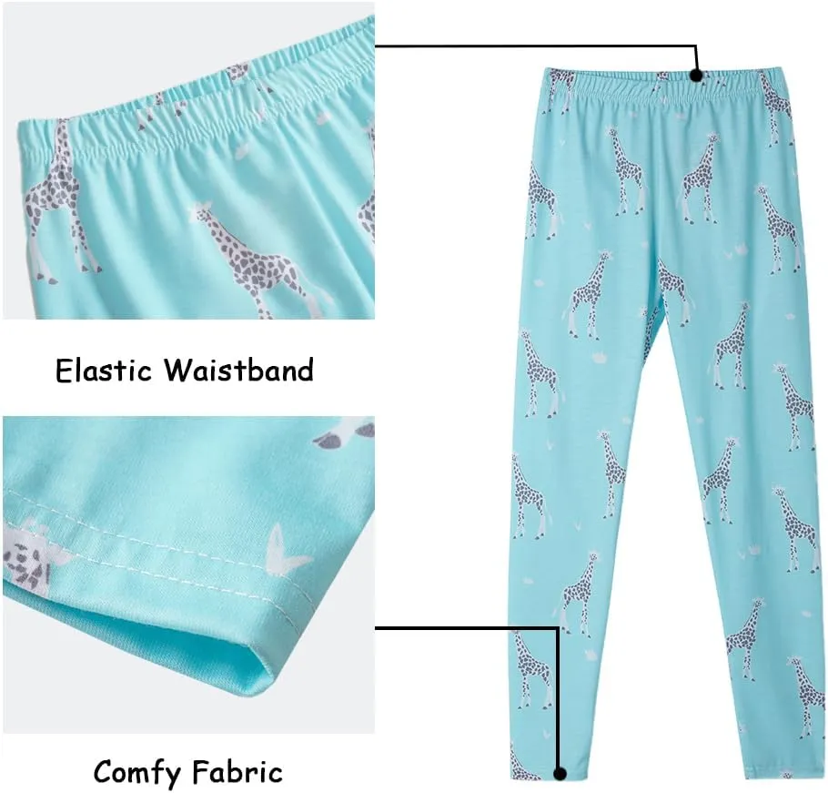 MyFav Children Girl Pajamas Set Soft Comfy Sleepwear Pajamas Size 4 to 14 Years