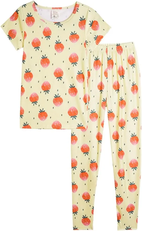 MyFav Children Girl Pajamas Set Soft Comfy Sleepwear Pajamas Size 4 to 14 Years