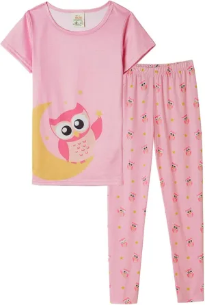 MyFav Children Girl Pajamas Set Soft Comfy Sleepwear Pajamas Size 4 to 14 Years