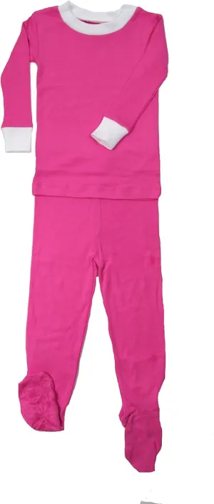 Organic Cotton Footed 2 Piece Pajamas