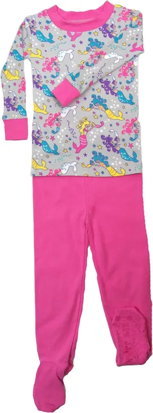 Organic Cotton Footed 2 Piece Pajamas