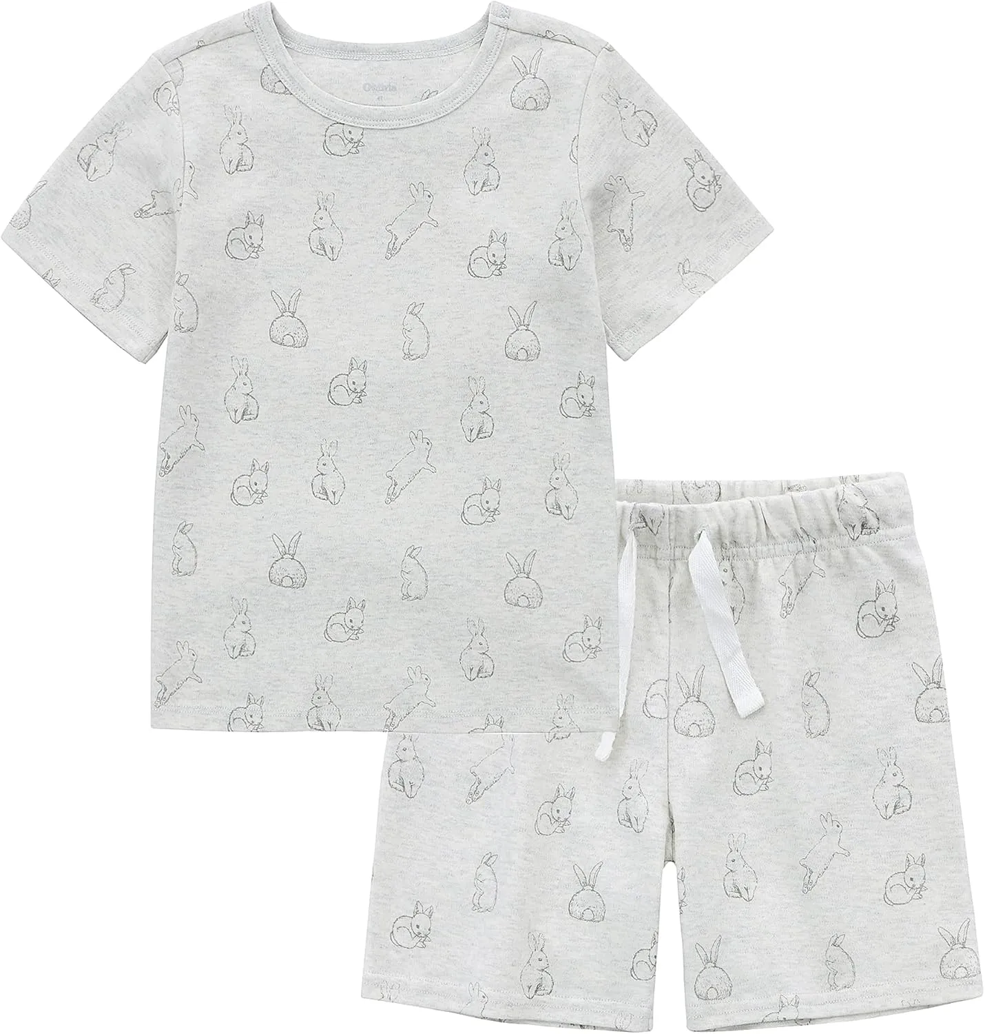 Owlivia 100% Organic Cotton Baby Short Sleeve Pajama Sets, Toddler Boy Girl 2-Piece Sleepwear
