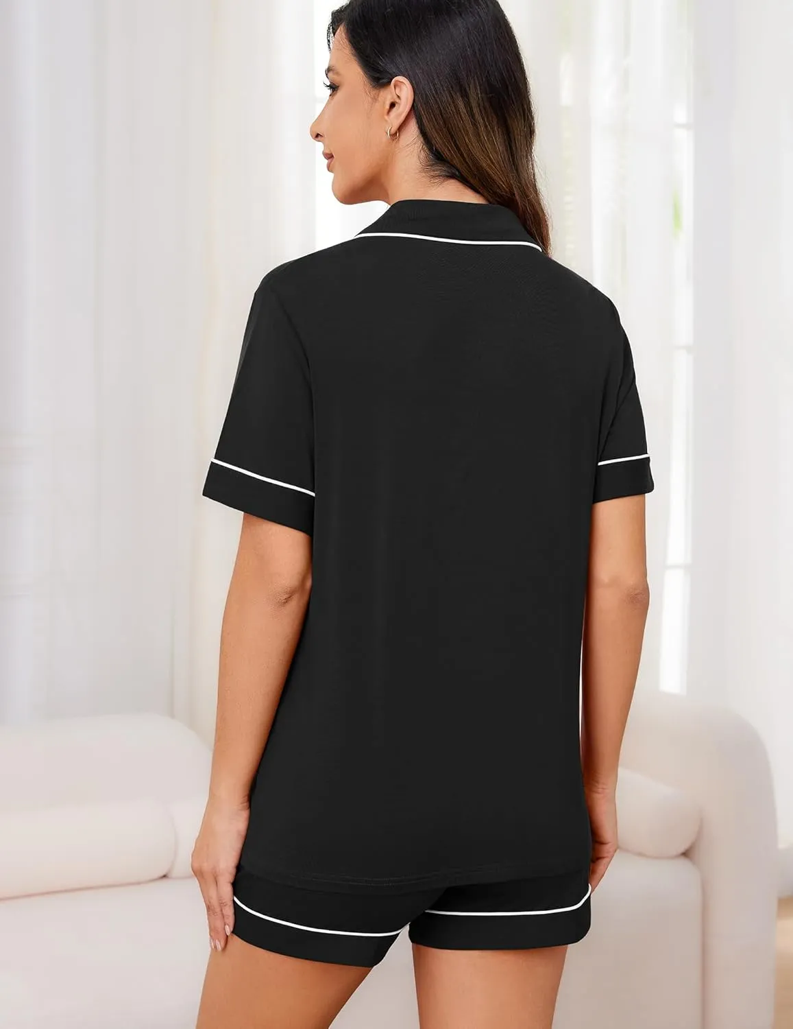 Pajama Sets For Women 2 Piece PJ Sets Short Sleeve Lounge Set Fashion Sleepwear XS-3XL