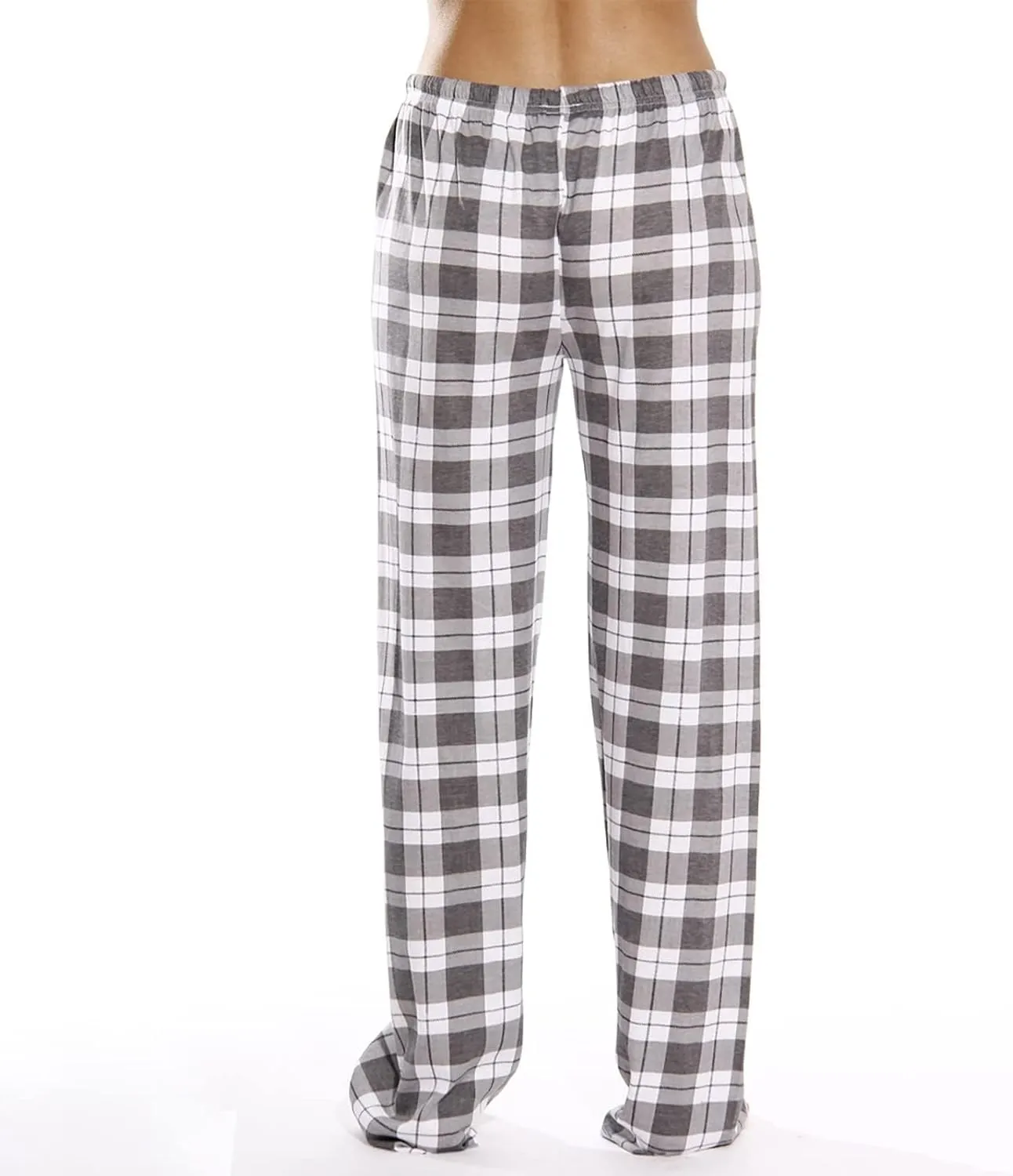 Pajamas Pants for Women Plaid Elastic Waist Sleepwear Pajama Bottom Pants Casual Sleep Lounge Pants