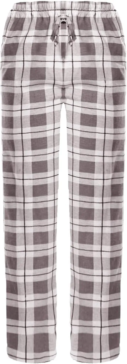 Pajamas Pants for Women Plaid Elastic Waist Sleepwear Pajama Bottom Pants Casual Sleep Lounge Pants