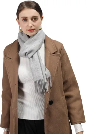 Pure Cashmere Scarf for Men Women Warm Winter Scarves, Fringed Edges Scarf, Multi-Color Gift …