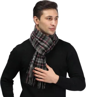 Pure Cashmere Scarf for Men Women Warm Winter Scarves, Fringed Edges Scarf, Multi-Color Gift …