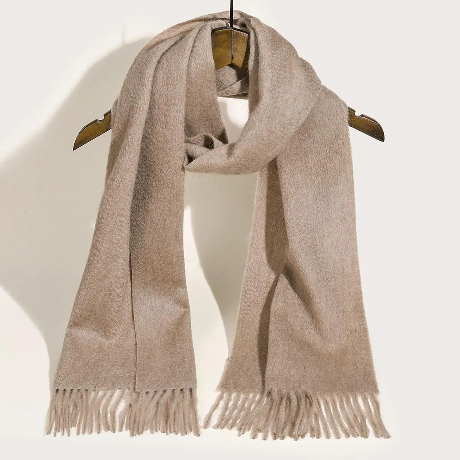 Pure Cashmere Scarf for Men Women Warm Winter Scarves, Fringed Edges Scarf, Multi-Color Gift …