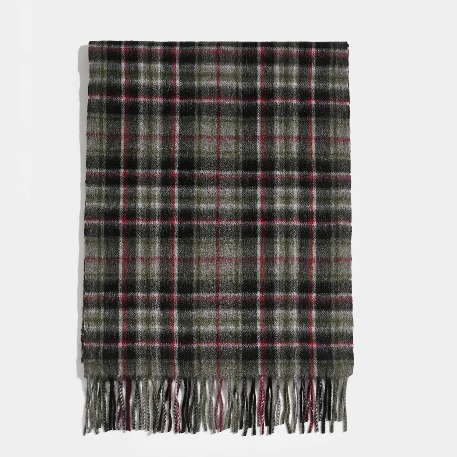 Pure Cashmere Scarf for Men Women Warm Winter Scarves, Fringed Edges Scarf, Multi-Color Gift …