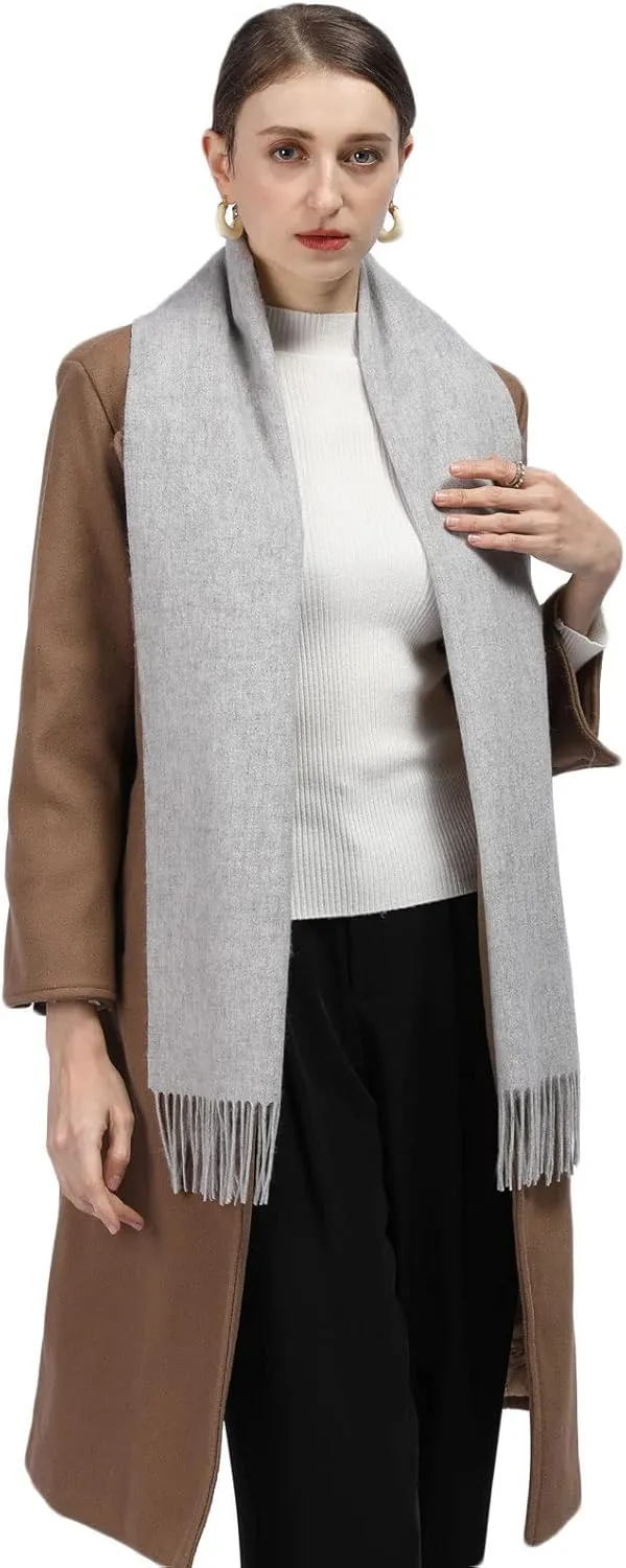Pure Cashmere Scarf for Men Women Warm Winter Scarves, Fringed Edges Scarf, Multi-Color Gift …