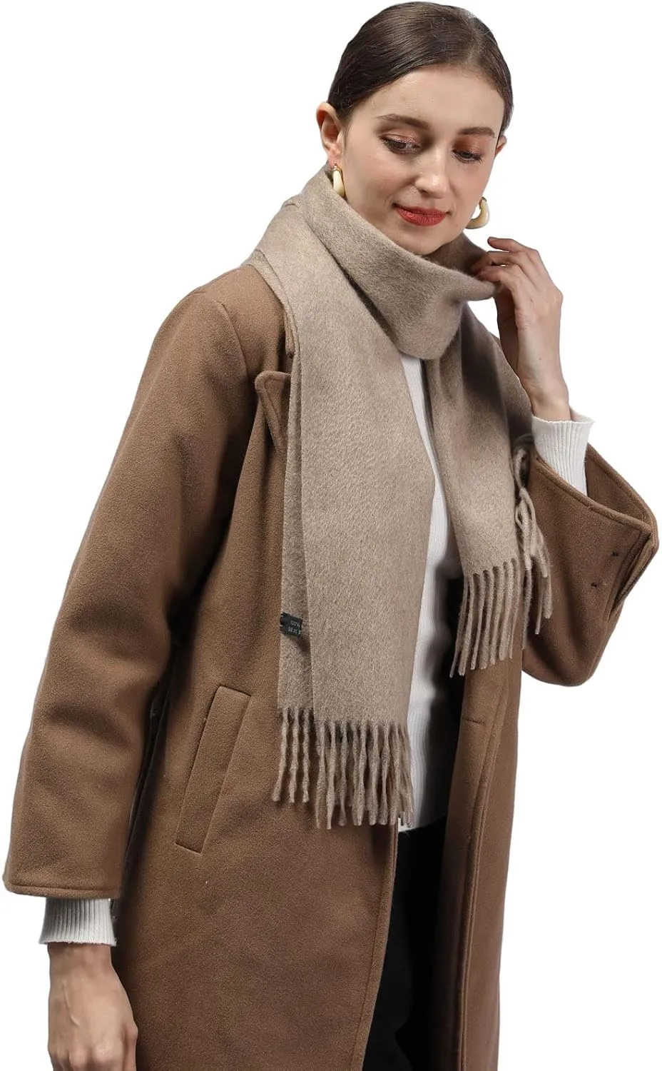 Pure Cashmere Scarf for Men Women Warm Winter Scarves, Fringed Edges Scarf, Multi-Color Gift …