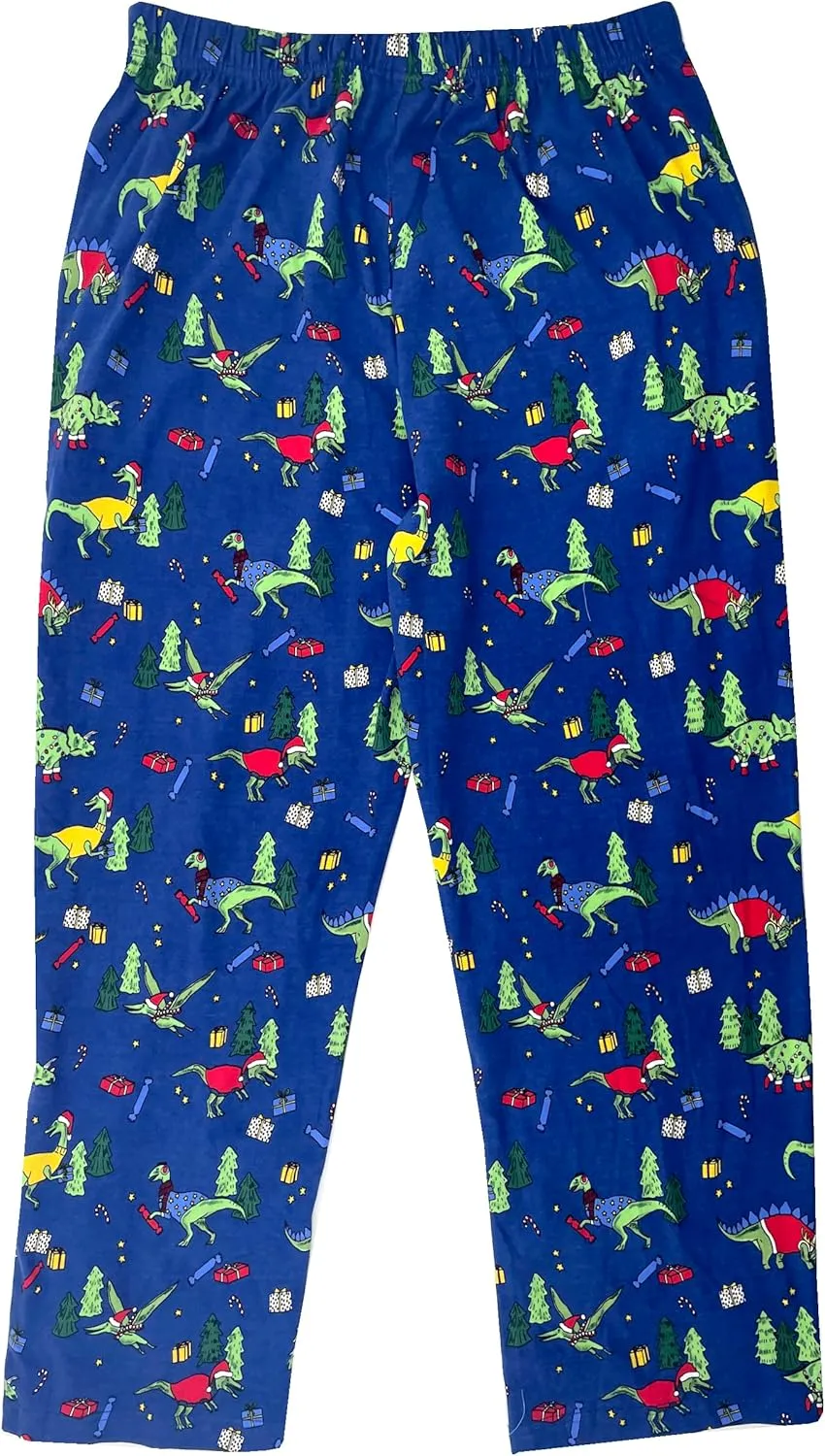 ROCK ATOLL Men's Colorful Patterned Soft Jersey Knit Pajama Lounge Pant Bottoms