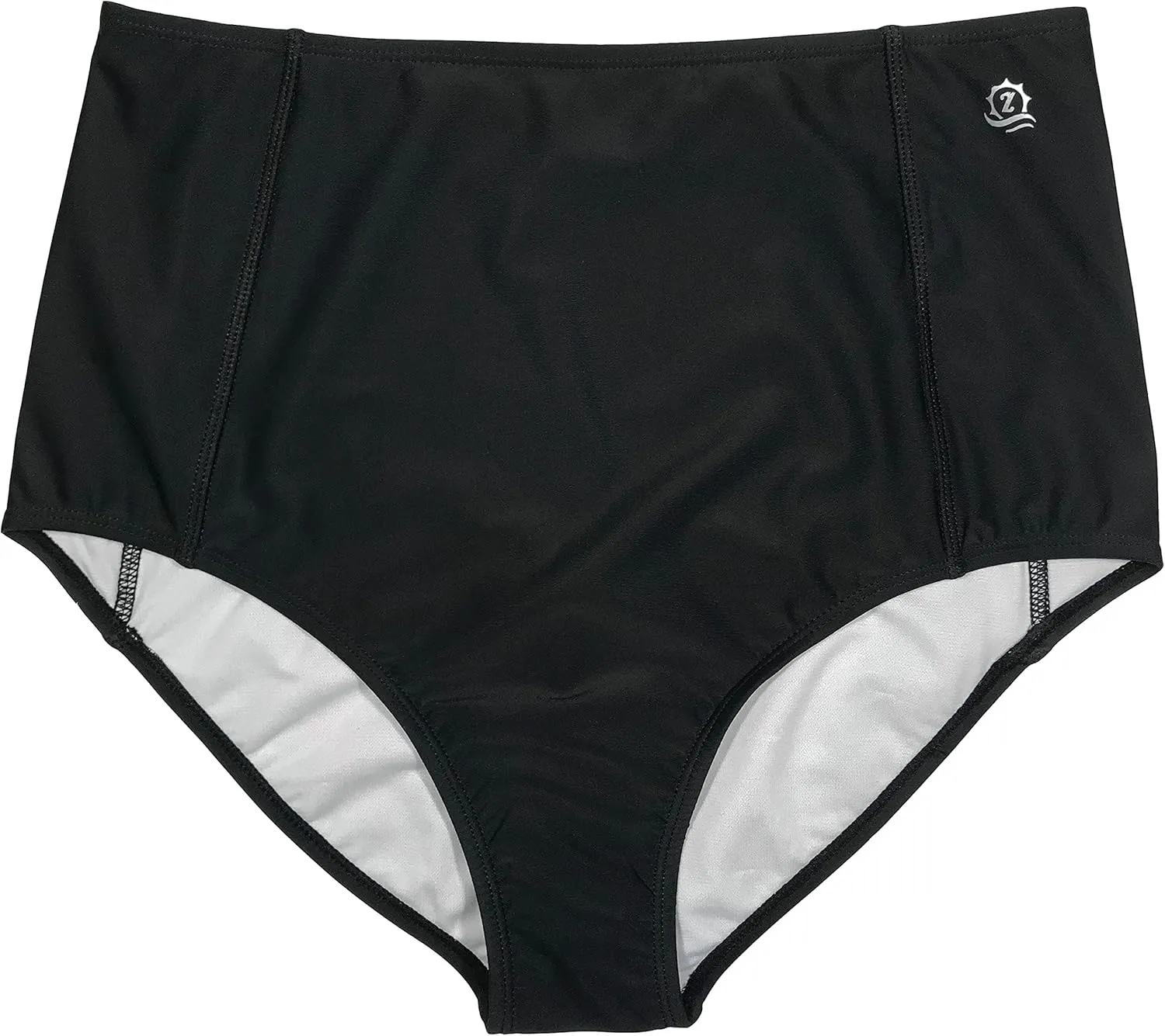 SwimZip Women's High Waisted Swim Bottoms with UPF 50  Sun Protection
