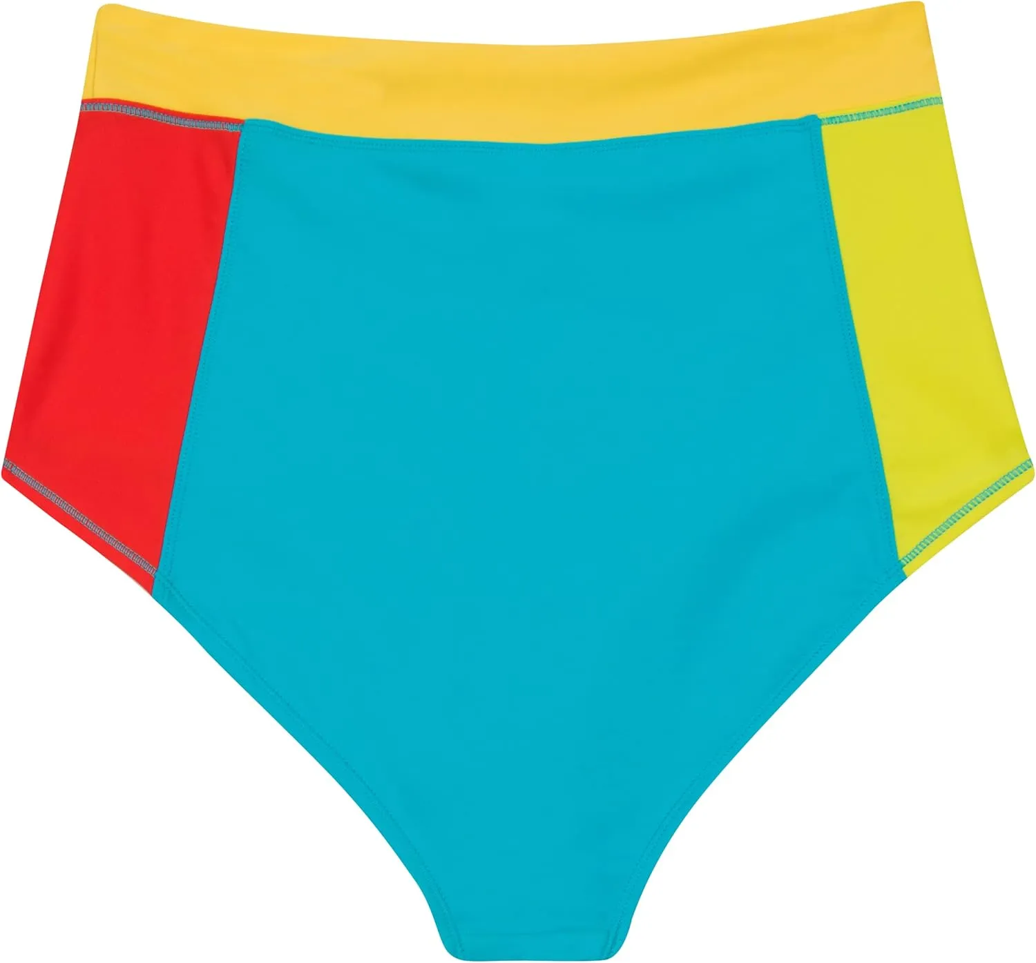 SwimZip Women's High Waisted Swim Bottoms with UPF 50  Sun Protection