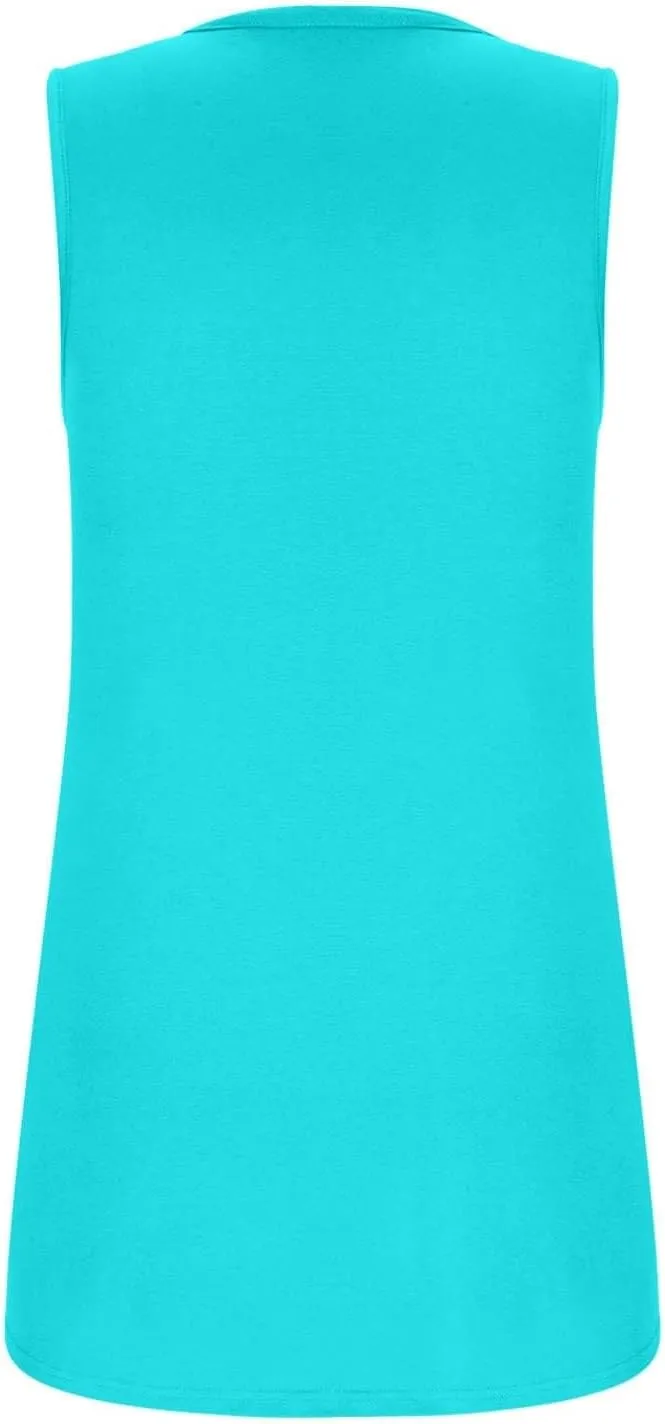Tank Tops for Women 2025 Summer Trendy Vest Square Neck Sleeveless Shirt Pleated Curved Flowy Loose Fit Basic Tee