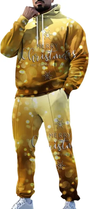 Tech Suit Fashionable Loose and Trendy 3D Printed Long Sleeved Pants Set Casual Athletic Jogging Suits Sweat Set