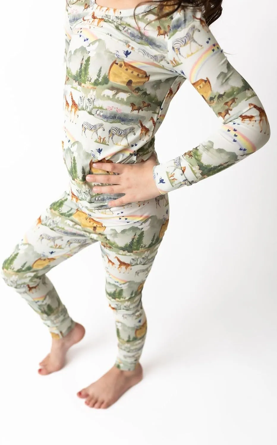 Tiny Revival Two-Piece Toddler Pajama Set – Tencel Modal, Soft – Sleepwear for Boys & Girls, Long Sleeve, Bible Kids Clothes
