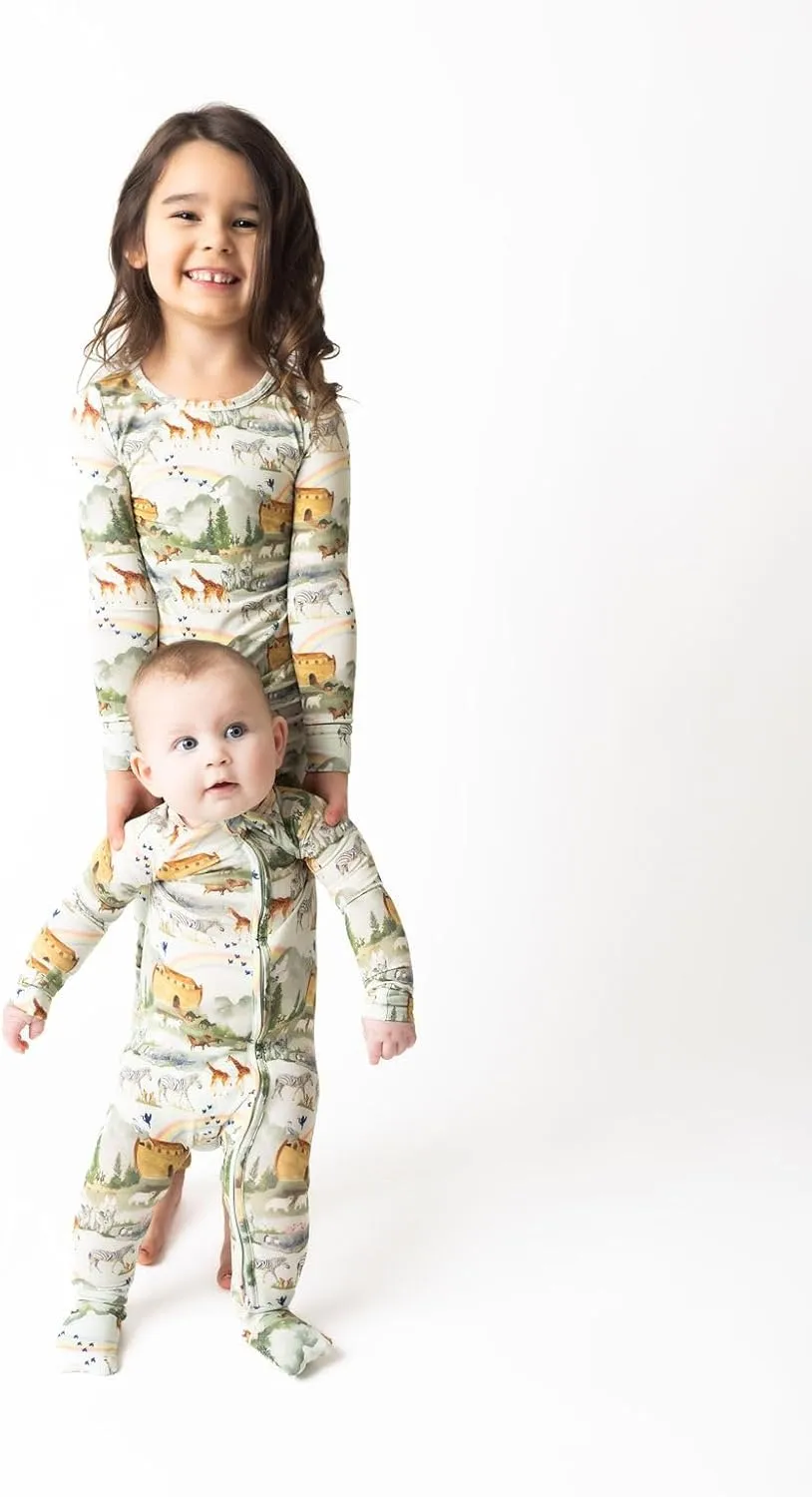 Tiny Revival Two-Piece Toddler Pajama Set – Tencel Modal, Soft – Sleepwear for Boys & Girls, Long Sleeve, Bible Kids Clothes