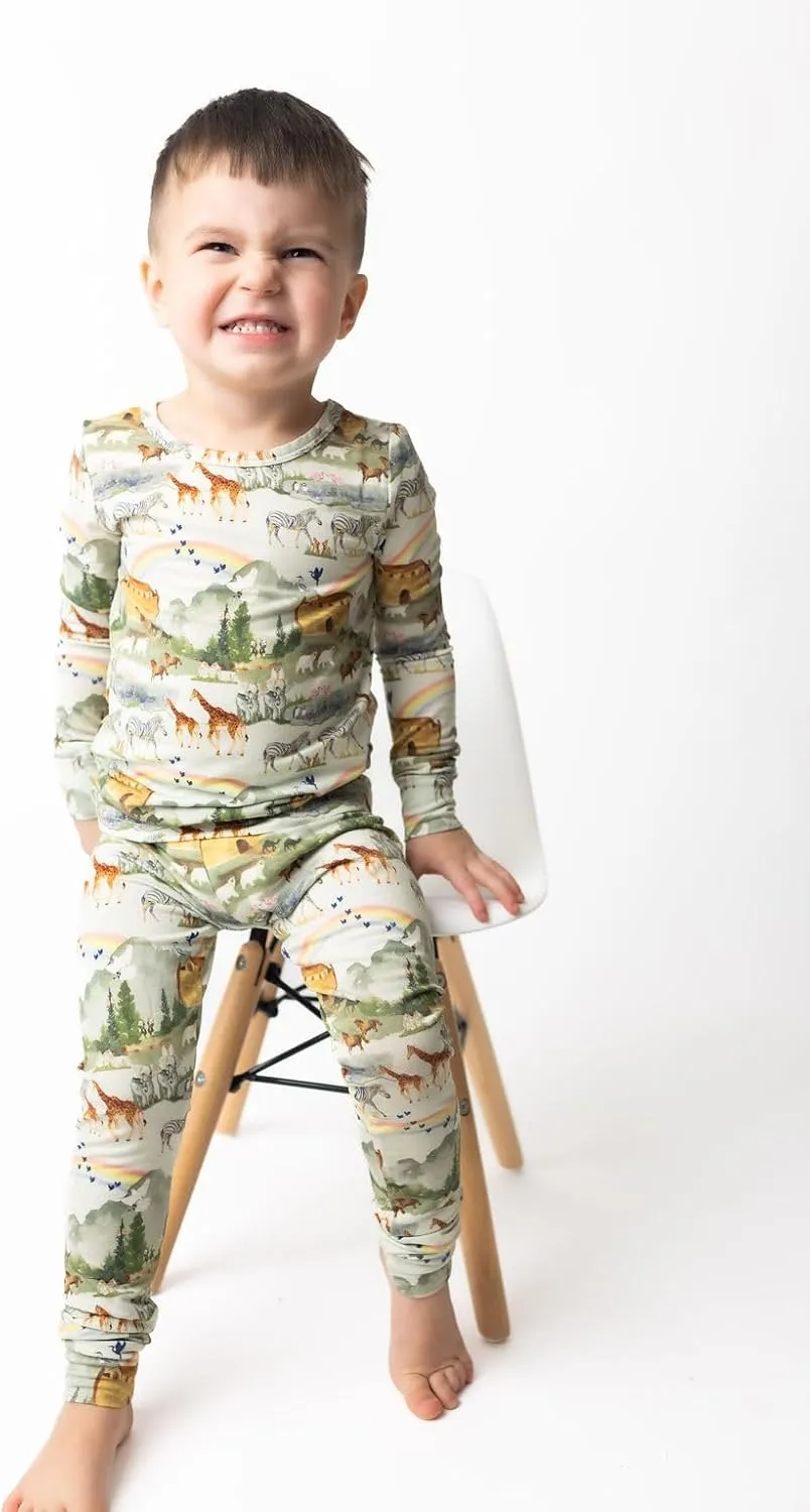 Tiny Revival Two-Piece Toddler Pajama Set – Tencel Modal, Soft – Sleepwear for Boys & Girls, Long Sleeve, Bible Kids Clothes
