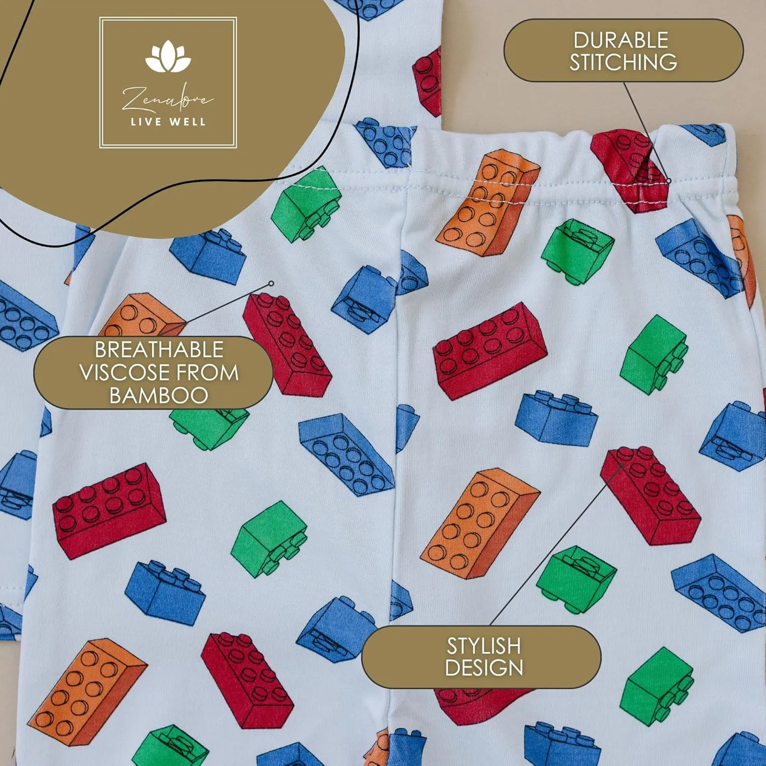 Toddler Pajamas Viscose Soft Baby Pajamas 2 Piece Sleepwear Set Toddler PJs