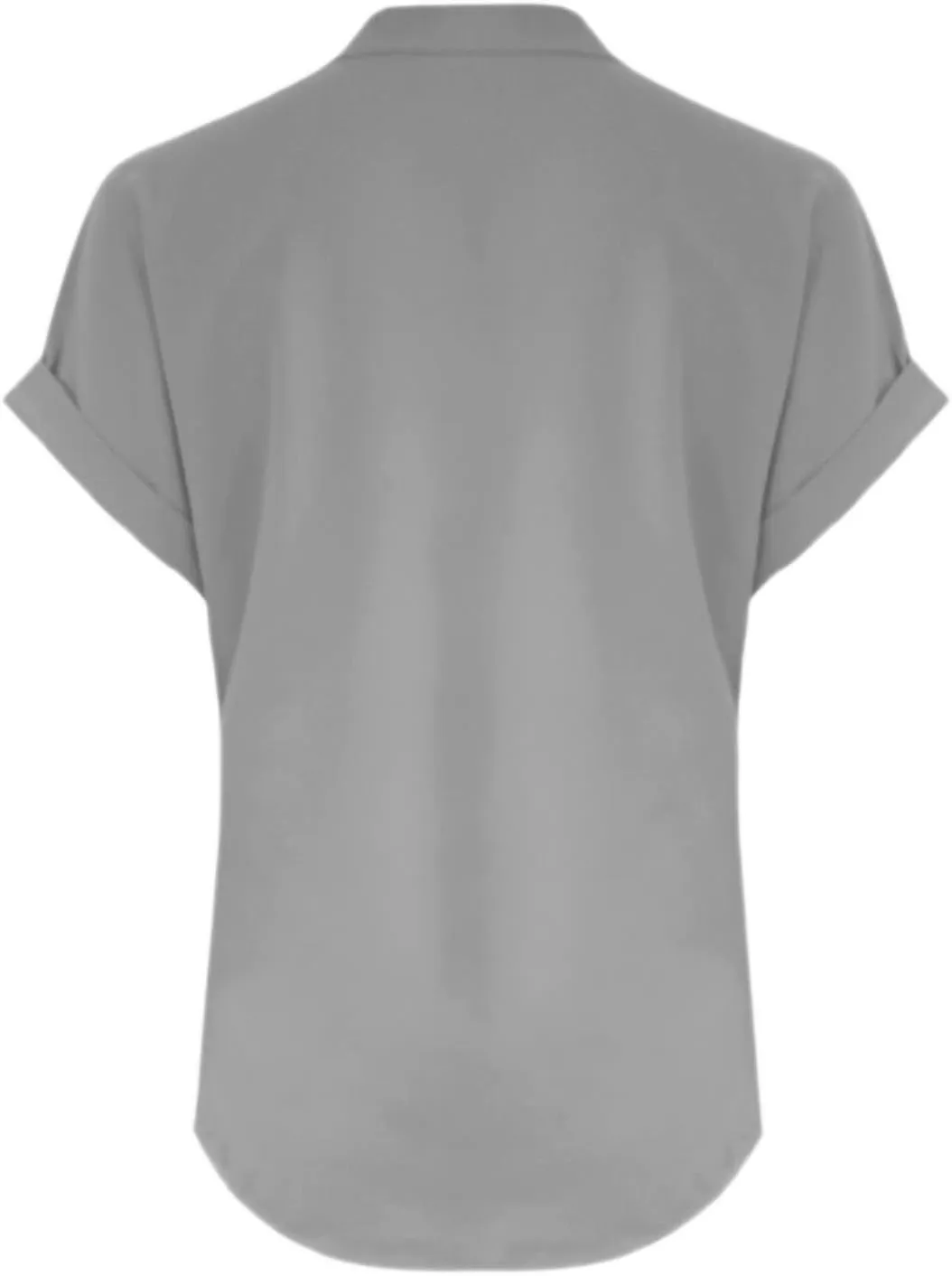 Tops for Women Trendy Summer 2025 Solid Color Cotton Linen T-Shirts Short Sleeve V Neck Blouses Button Down Outfits