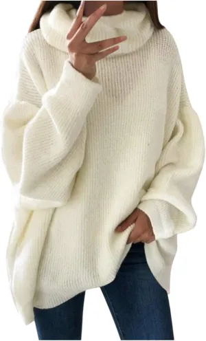 Turtle Neck Tops for Women Long Sleeve Fitted Sweater Plus Size Ribbed Sweater Winter Thermal Tops Fall Fashion Tops