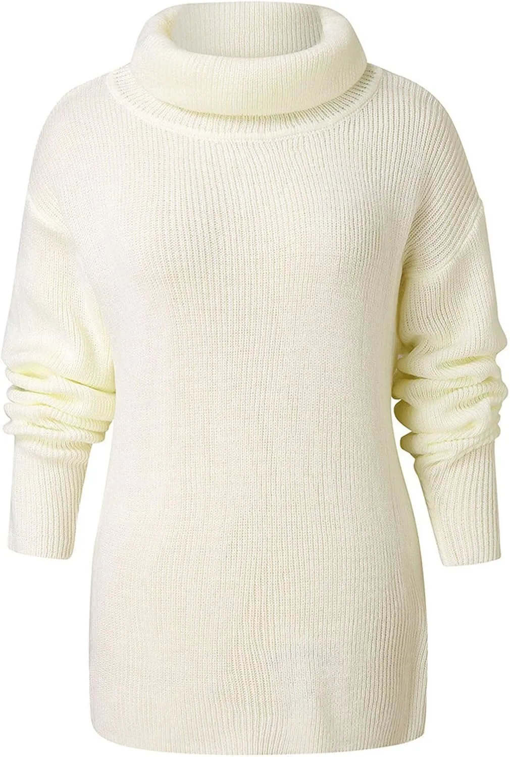 Turtle Neck Tops for Women Long Sleeve Fitted Sweater Plus Size Ribbed Sweater Winter Thermal Tops Fall Fashion Tops