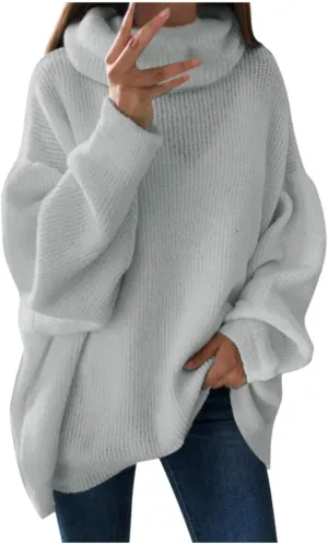 Turtle Neck Tops for Women Long Sleeve Fitted Sweater Plus Size Ribbed Sweater Winter Thermal Tops Fall Fashion Tops