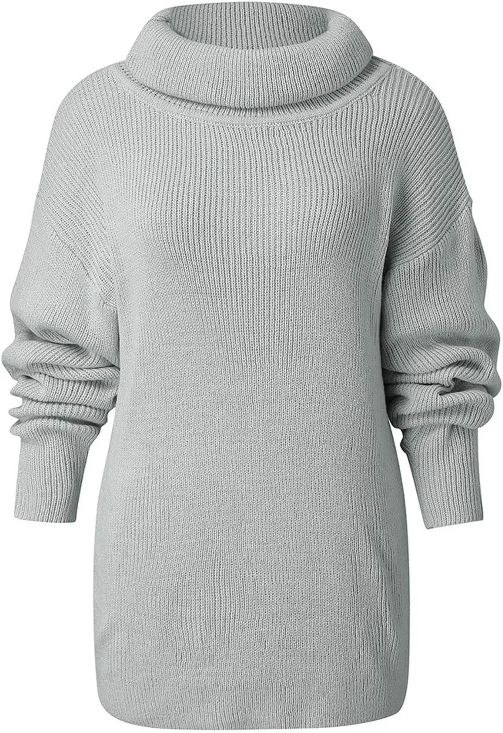 Turtle Neck Tops for Women Long Sleeve Fitted Sweater Plus Size Ribbed Sweater Winter Thermal Tops Fall Fashion Tops