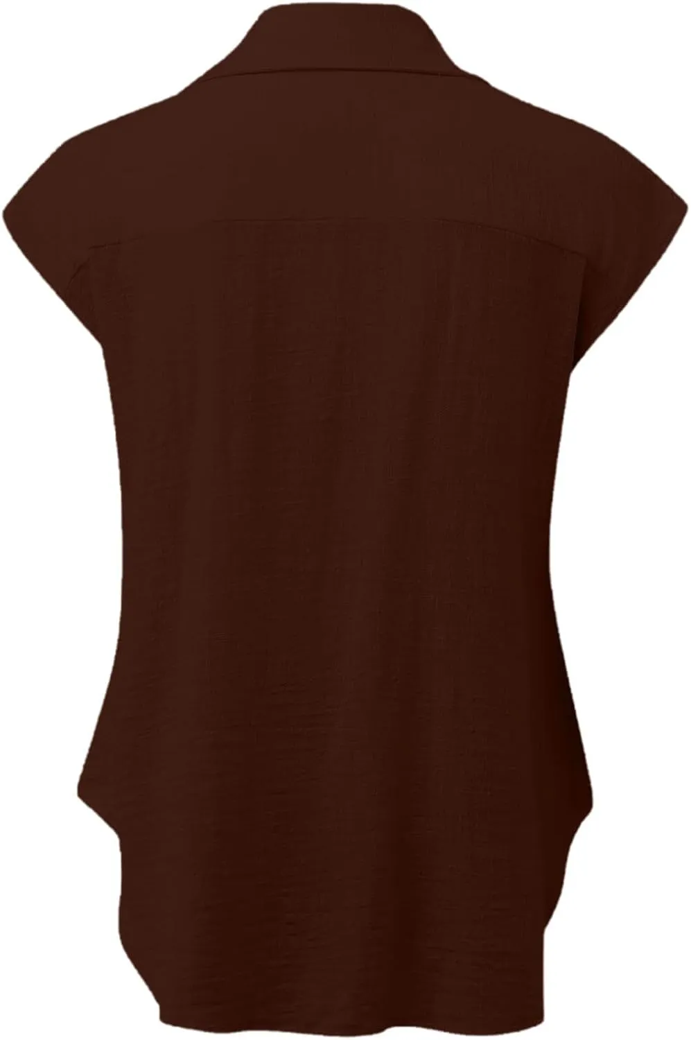 Women Cotton Linen Shirts Plus Size Summer T-Shirt Short Sleeve Casual Blouses Button Down Tee Shirts Loose Beach Top