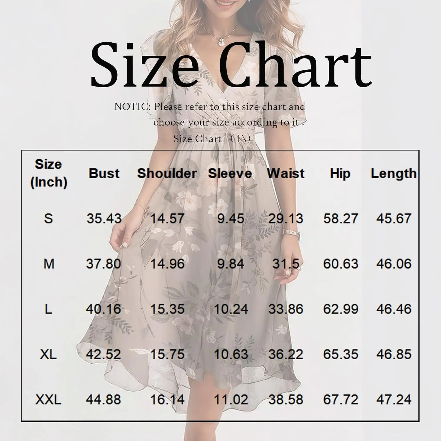 Women Deep V Neck Midi Dresses Casual Summer Puff Sleeve Boho Dress Trendy Flowy Swing Beach Vacation A Line Dresses