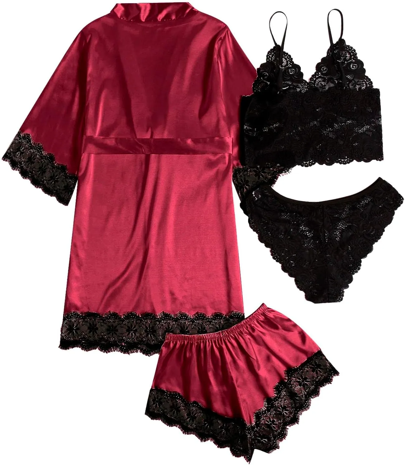 Women Fleece Long Sleeve Pajama Set Plus Size Winter Crewneck Tops Full Pants Sleepwear Nightwear Soft Pjs Lounge Sets